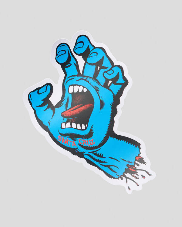 Santa Cruz Screaming Hand Large Matte Sticker for Mens