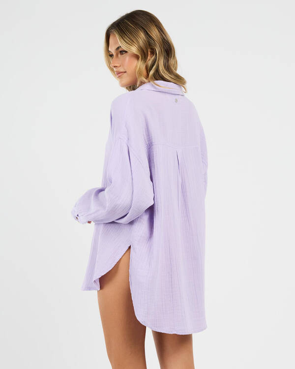 Roxy Morning Time Long Sleeve Shirt for Womens