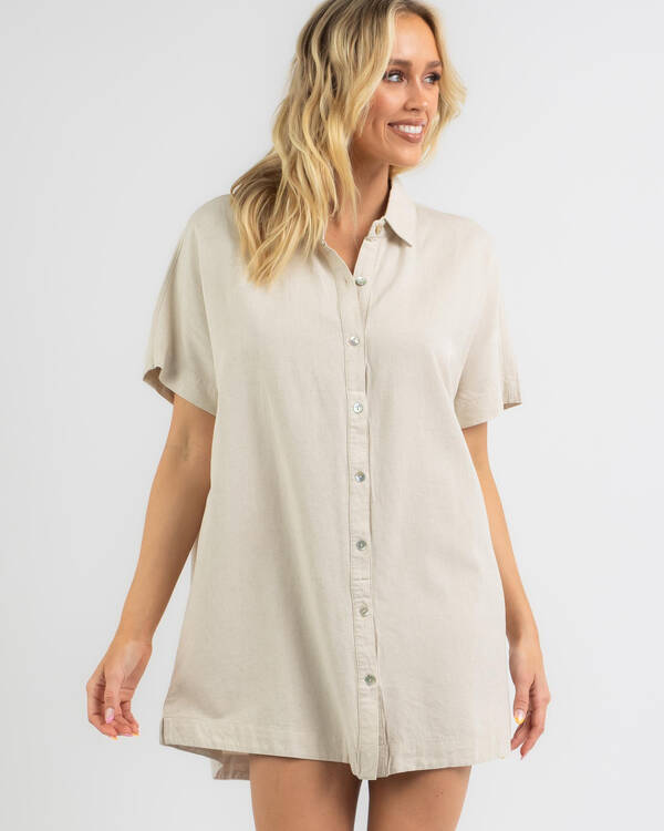 Rhythm Classic Shirt Dress for Womens
