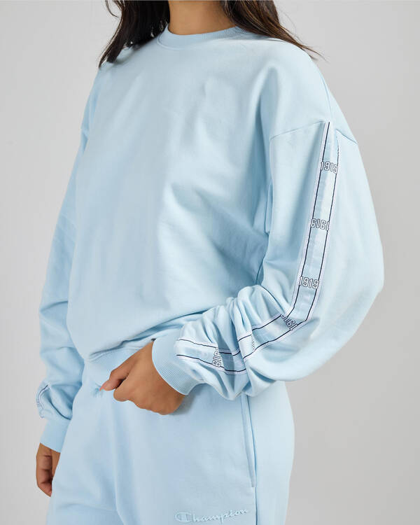 Champion Lux Taping Relaxed Fit Sweatshirt for Womens