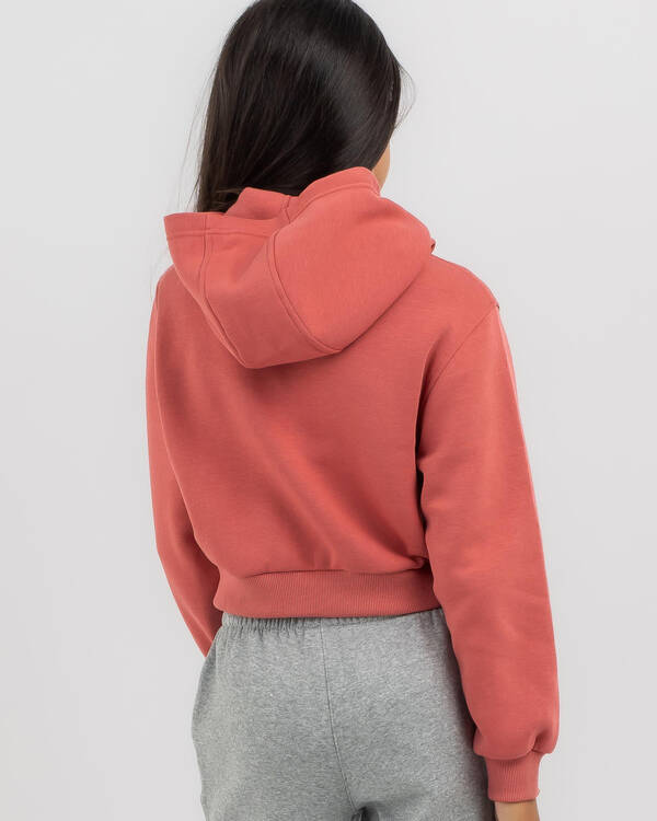 Nike Girls' Club Fleece Crop Hoodie for Womens
