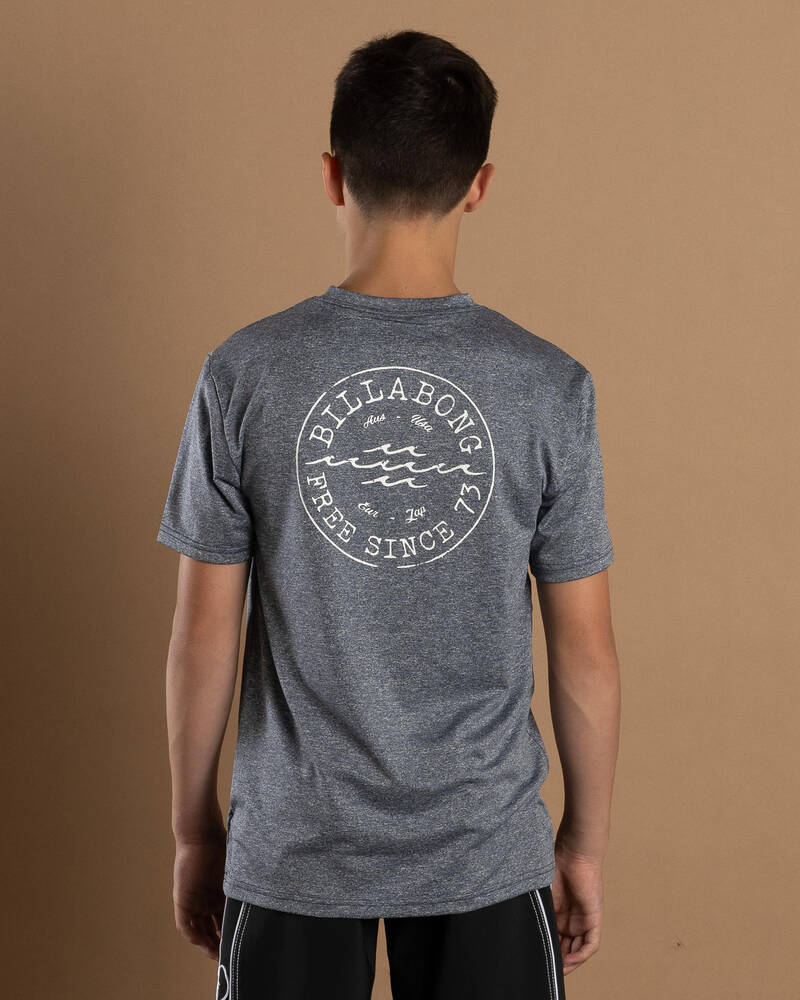 Billabong Boys' Big Wave Daz Short Sleeve Rash Vest for Mens