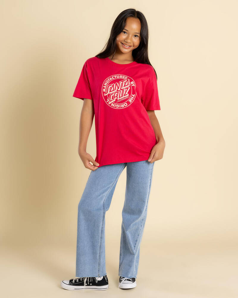 Santa Cruz Girls' MFG Dot Front T-Shirt for Womens