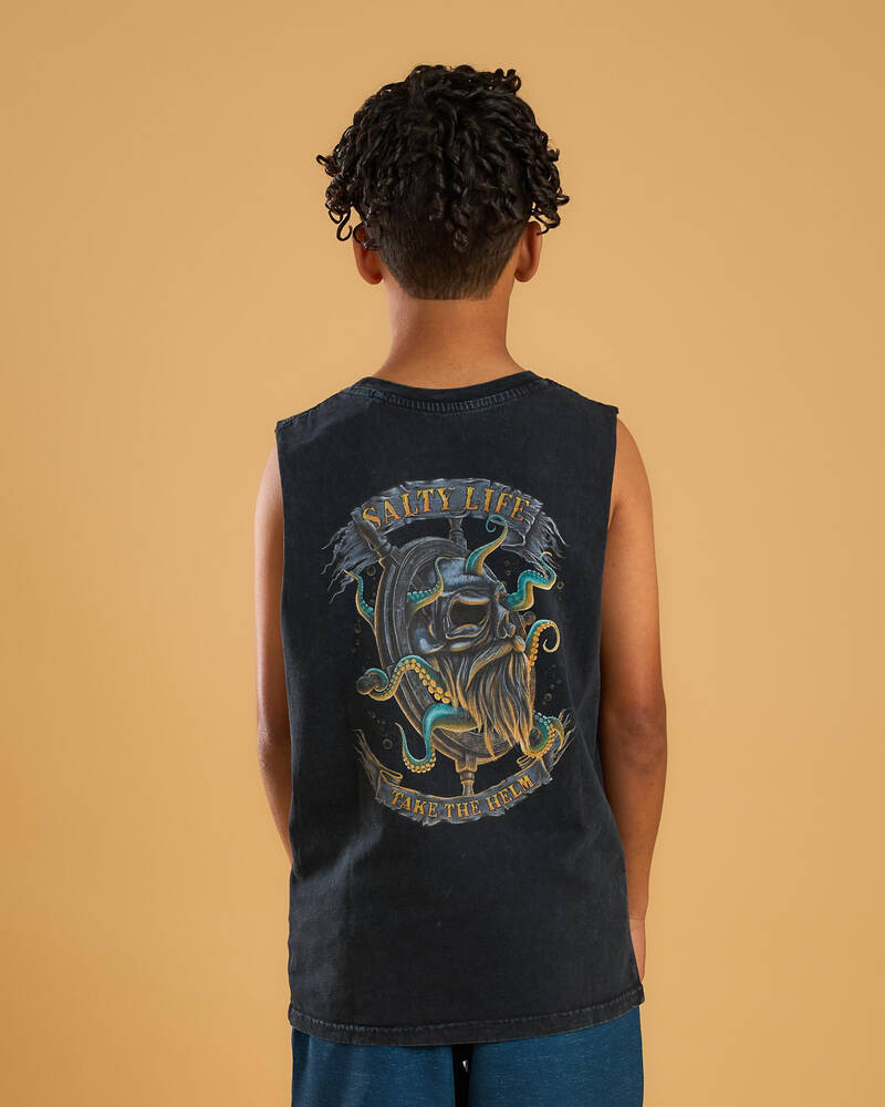 Salty Life Boys' Servitude Muscle Tank for Mens
