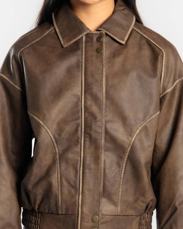Ava And Ever Girls' Dakota Bomber Jacket for Womens