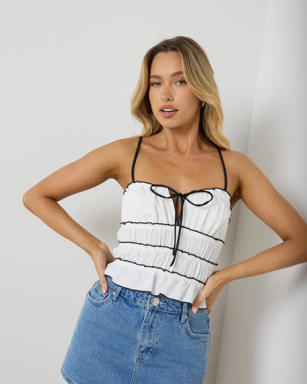 Zully Ruche Top
