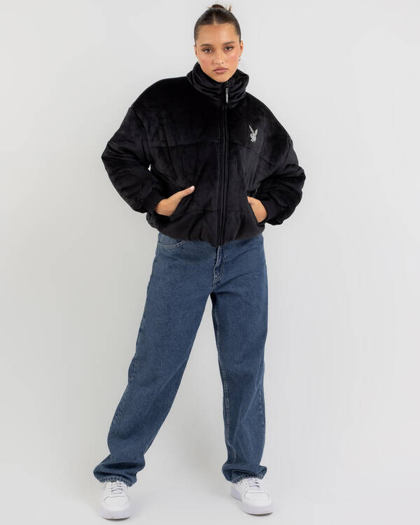 Playboy Bunny O Diamante Puffer Jacket for Womens