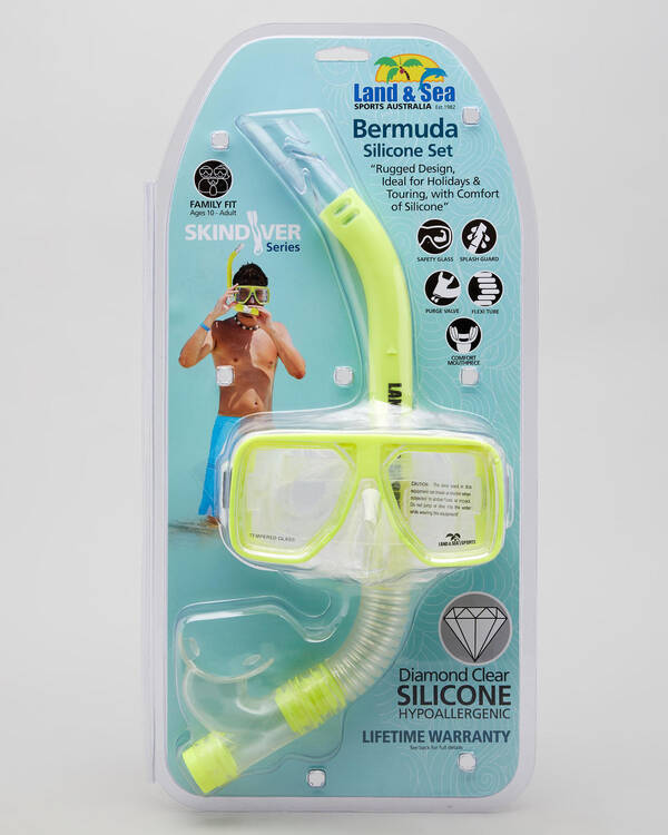Land & Sea Sports Bermuda Mask & Snorkel Set for Mens