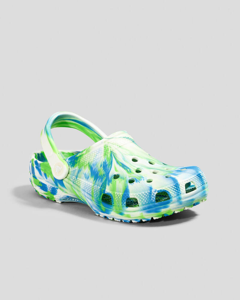 Crocs Kids' Marble Classic Clogs for Unisex