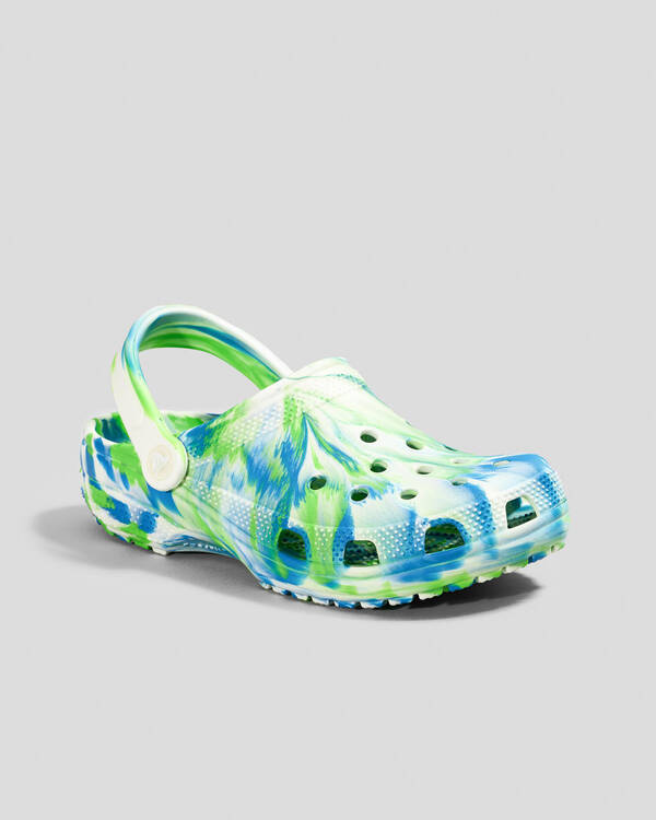 Crocs Kids' Marble Classic Clogs for Unisex