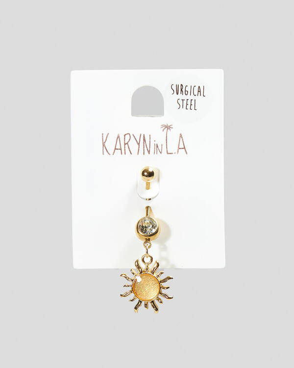 Karyn In LA Sun Charm Belly Ring Pack for Womens