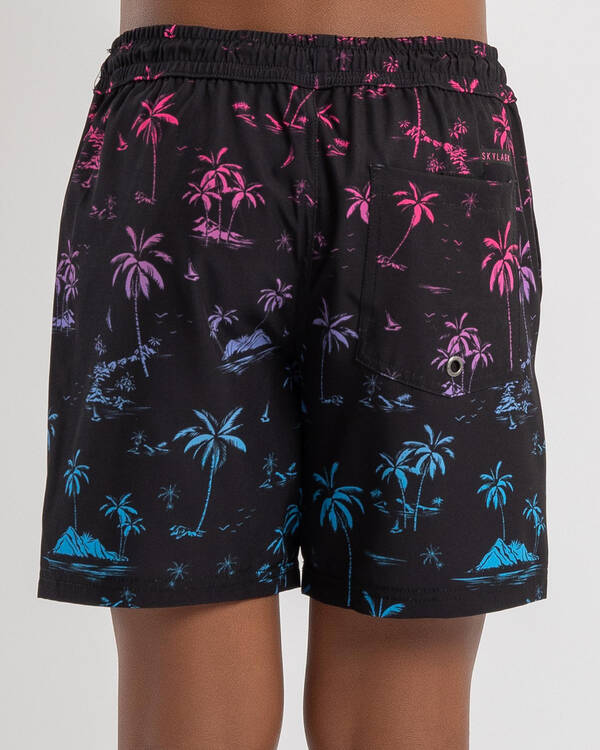 Skylark Boys' Caribbean Elastic Waist Shorts for Mens