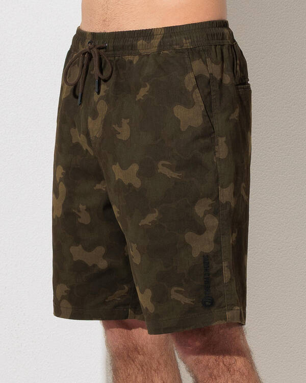 The Mad Hueys Stranded Camo Shorts for Mens