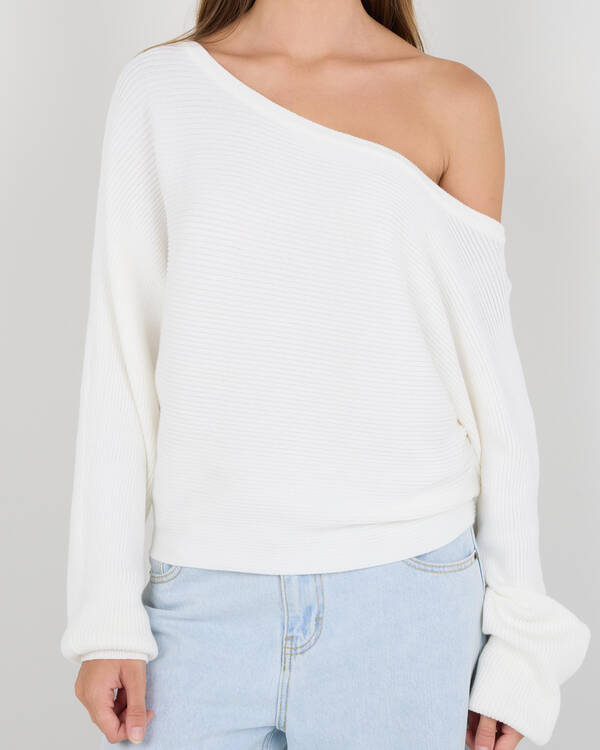 Ava And Ever Ophelia Off Shoulder Knit Jumper for Womens