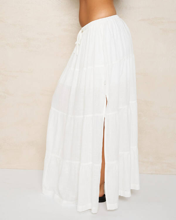 Rhythm Classic Tiered Maxi Skirt for Womens