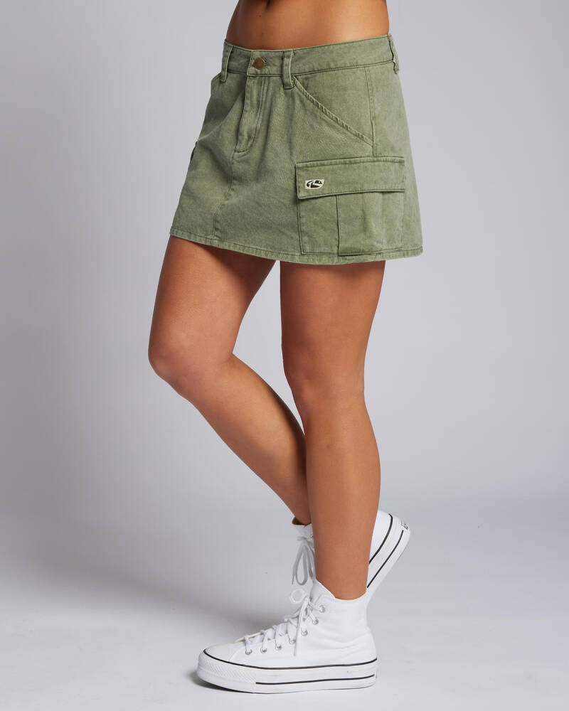 Rusty Brooks Twill Cargo Skirt for Womens