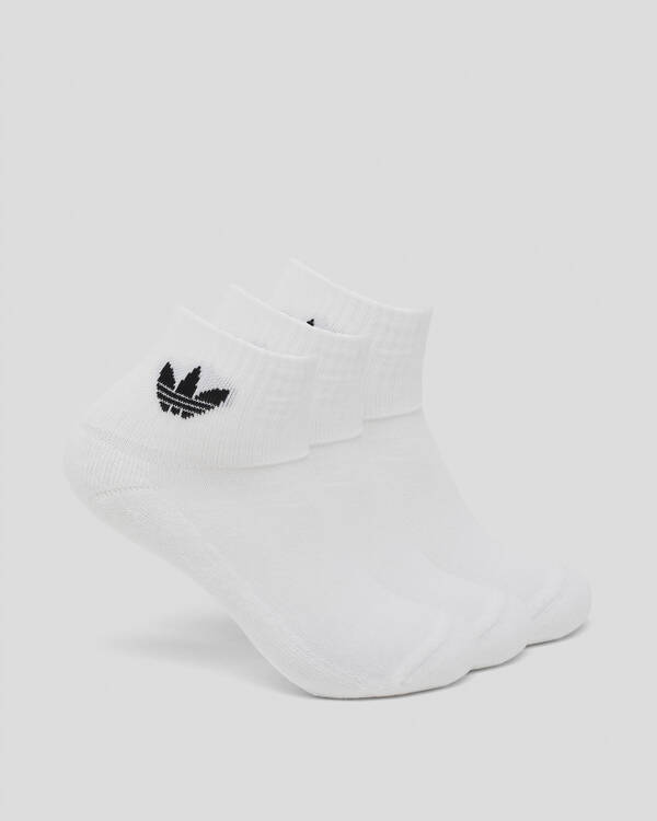 adidas Toddlers' Mid Ankle Socks 3 Pack for Mens