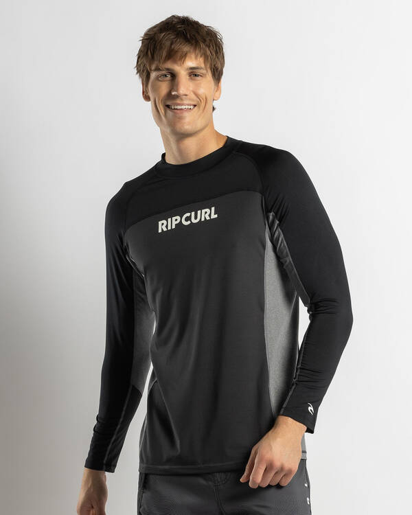 Rip Curl Drive UPF Long Sleeve Rash Vest for Mens