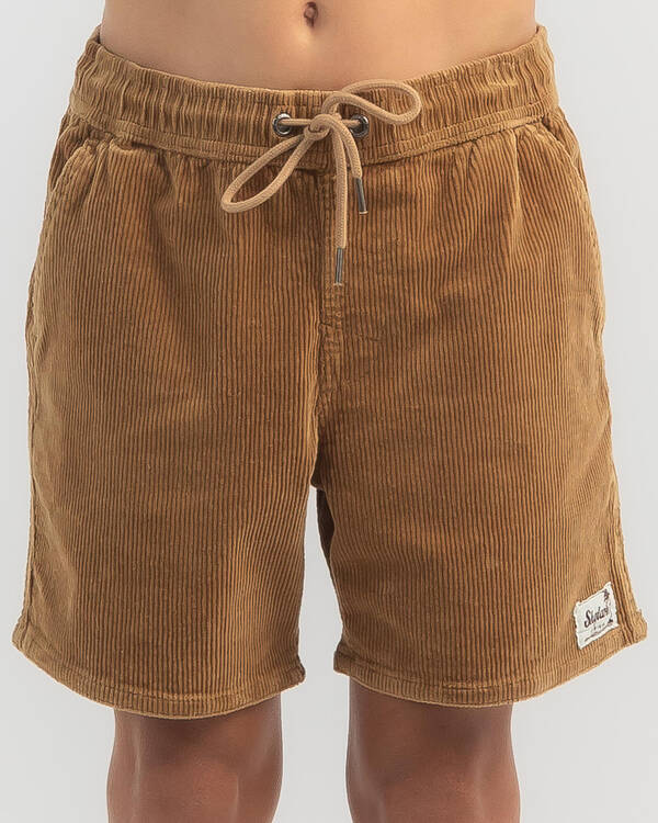 Skylark Boys' Cords Elastic Waist Shorts for Mens