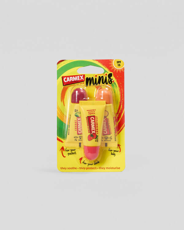Carmex Mini Squeeze Tube 3 Pack for Unisex