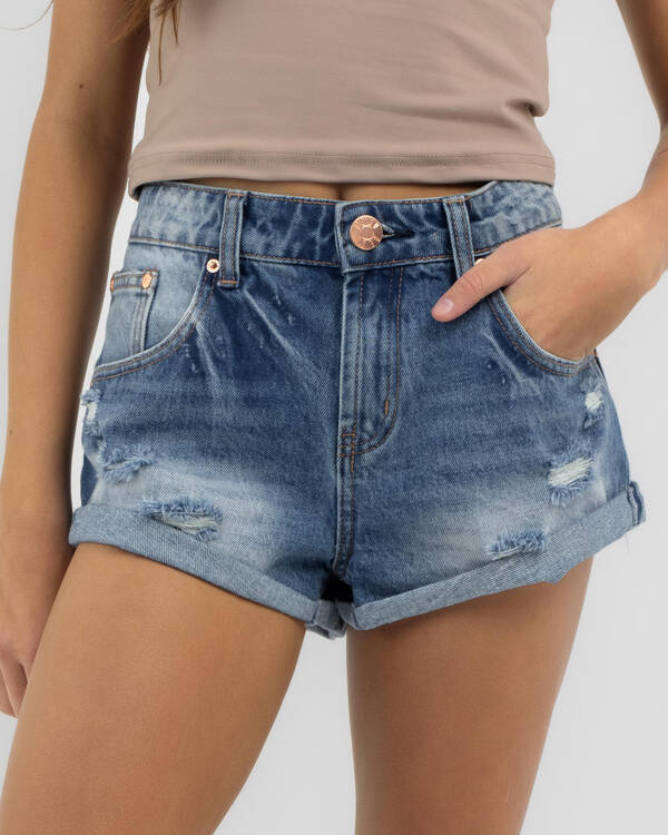 DESU Girls' Stevie Micro Denim Shorts for Womens