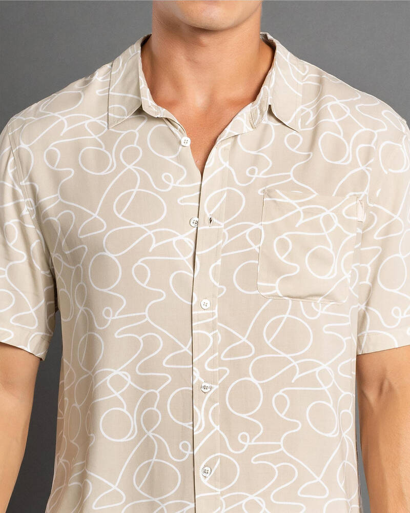Lucid Freehand Short Sleeve Shirt for Mens