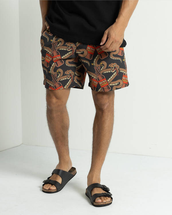 Bush Chook King Brown Beach Shorts for Mens