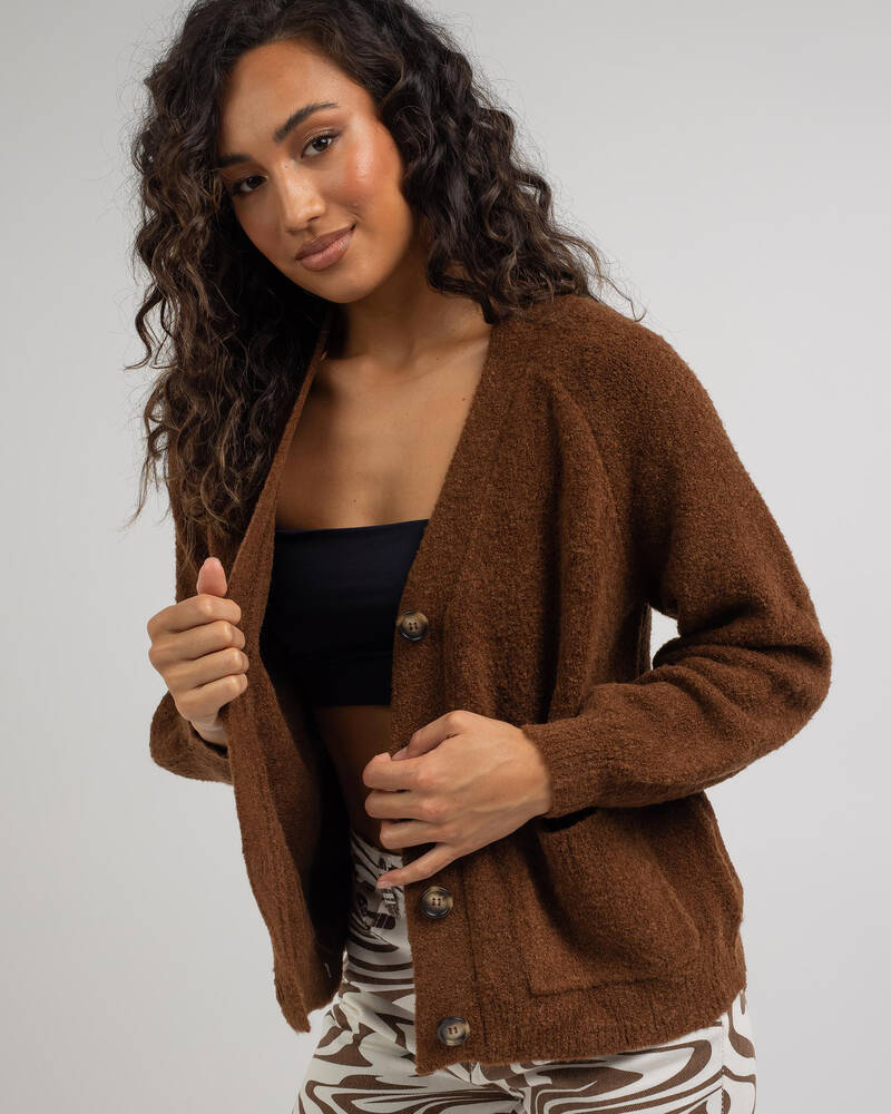 Ava And Ever Sneakin' Out Knit Cardigan for Womens