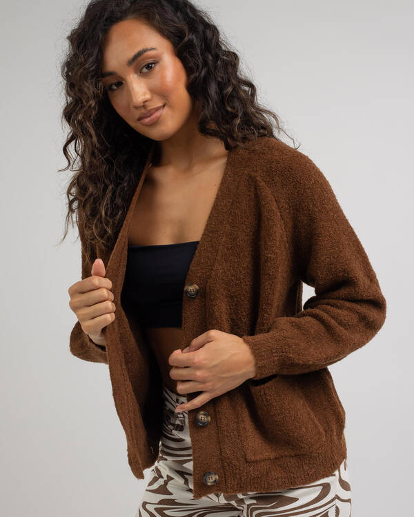 Ava And Ever Sneakin' Out Knit Cardigan for Womens