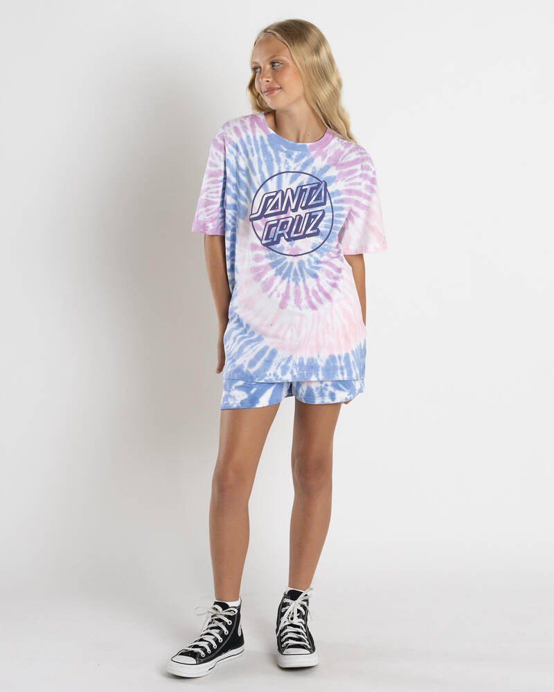 Santa Cruz Girls' Opus Dot Front T-Shirt for Womens