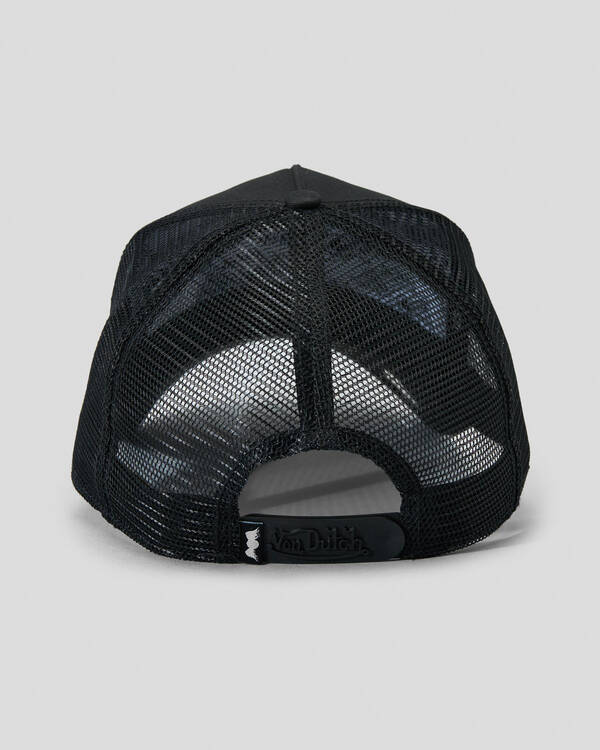 Von Dutch Triple Black Trucker Cap for Mens