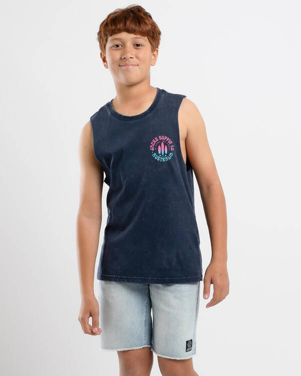 Jacks Boys' Gleam Muscle Tank for Mens