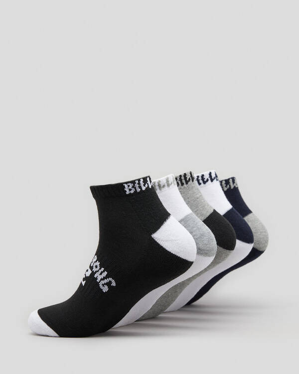Billabong Ankle Socks 5 Pack for Mens