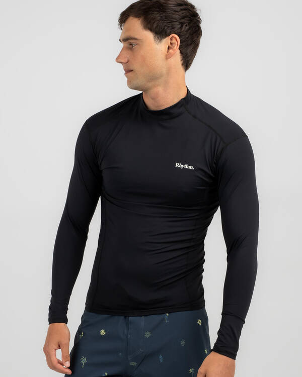 Rhythm Classic Long Sleeve Rash Vest for Mens