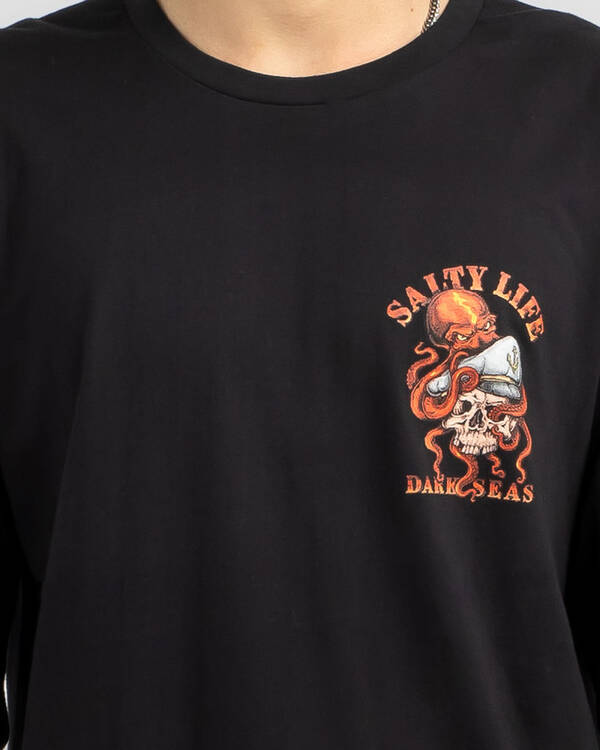 Salty Life Abyss Long Sleeve T-Shirt for Mens