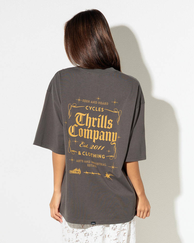 Thrills Seen & Heard Oversized T-Shirt for Womens