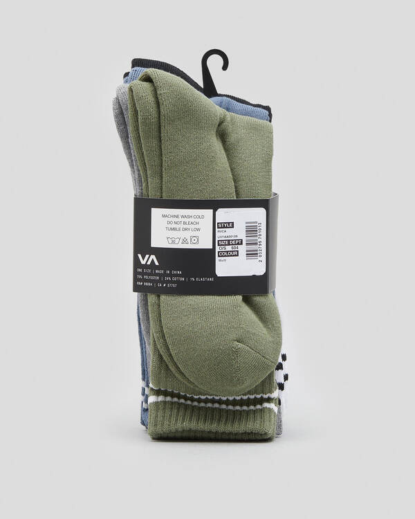 RVCA Union Socks 5 Pack for Mens
