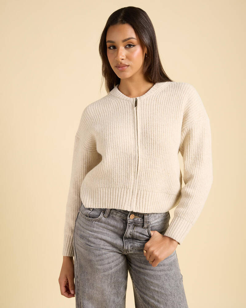 Into Fashions Junie Zip Knit for Womens