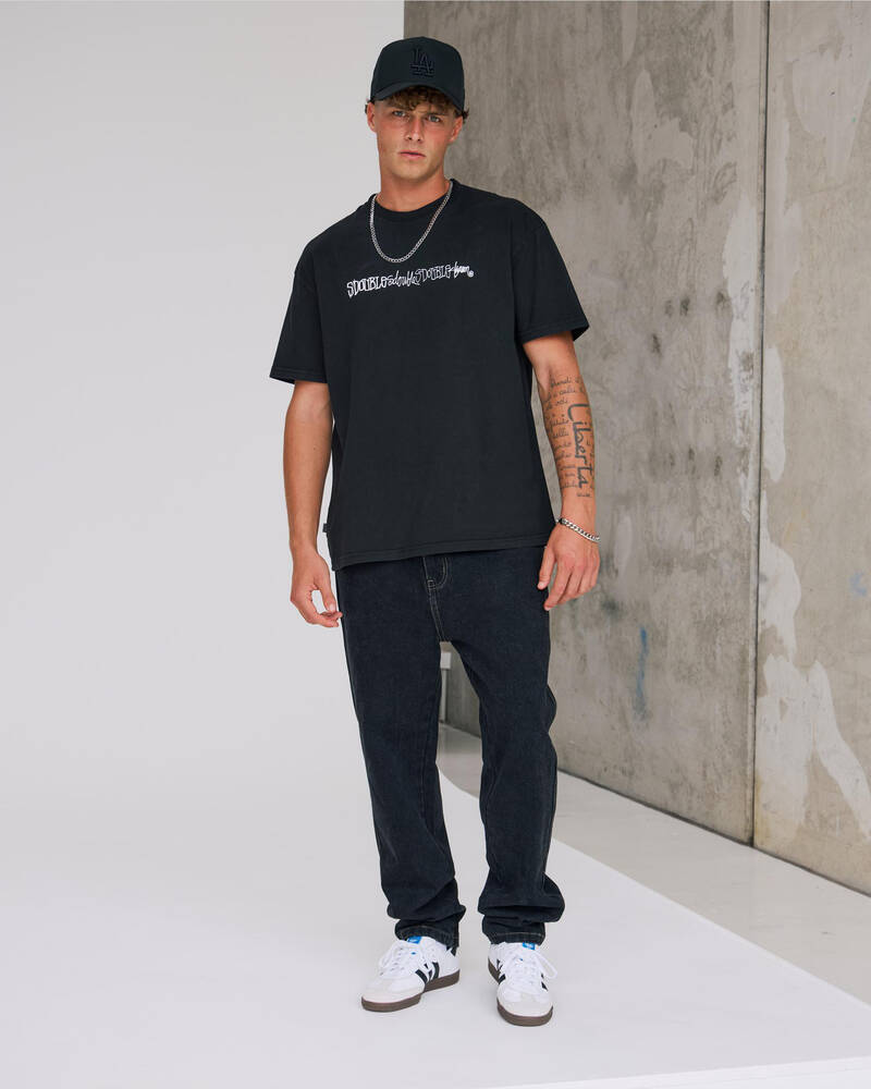 S-Double Script Stacked T-Shirt for Mens