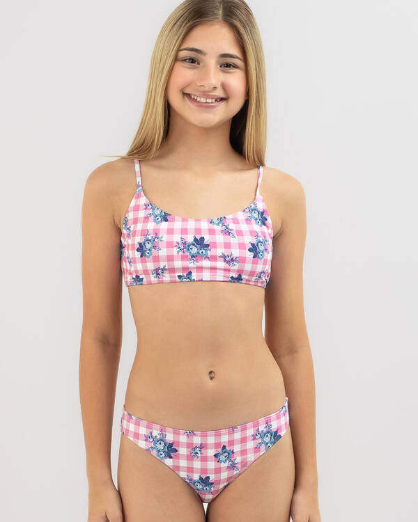 Kaiami Girls' Fallon Bralette Bikini Set for Womens