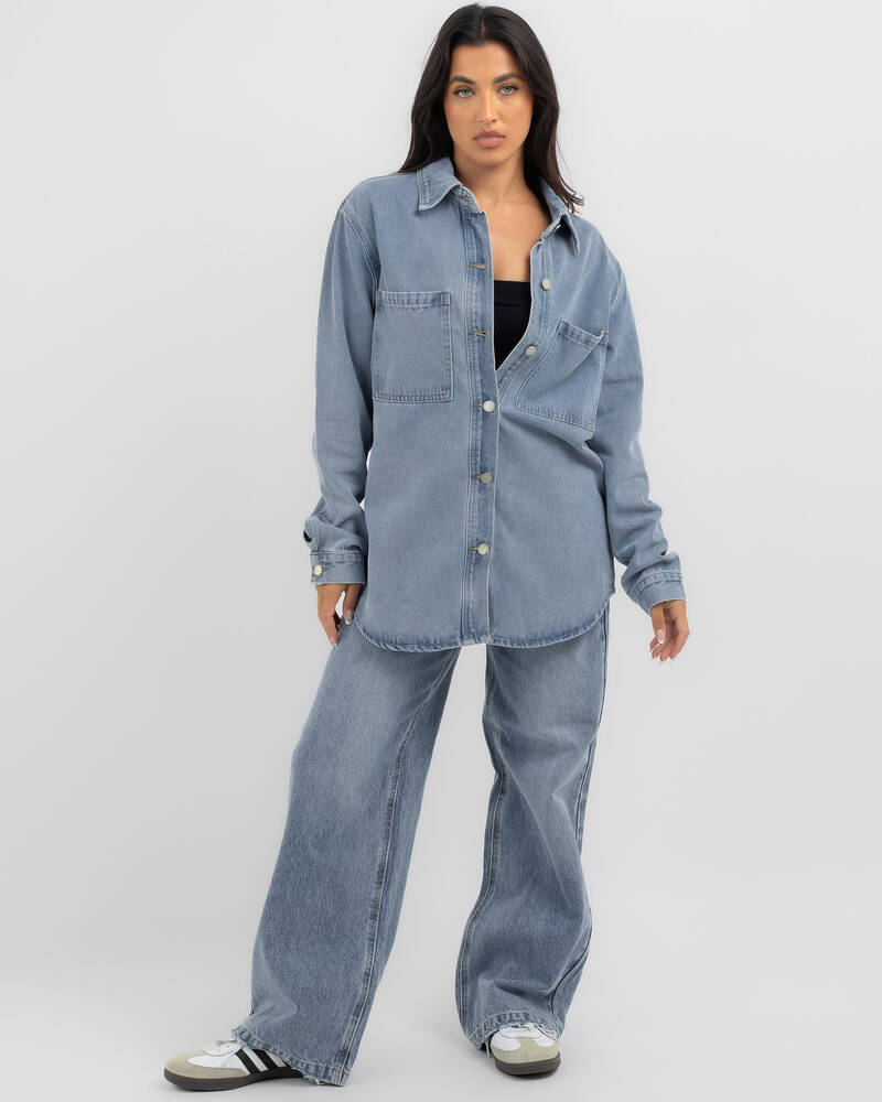 Country Denim Georgie Shacket for Womens