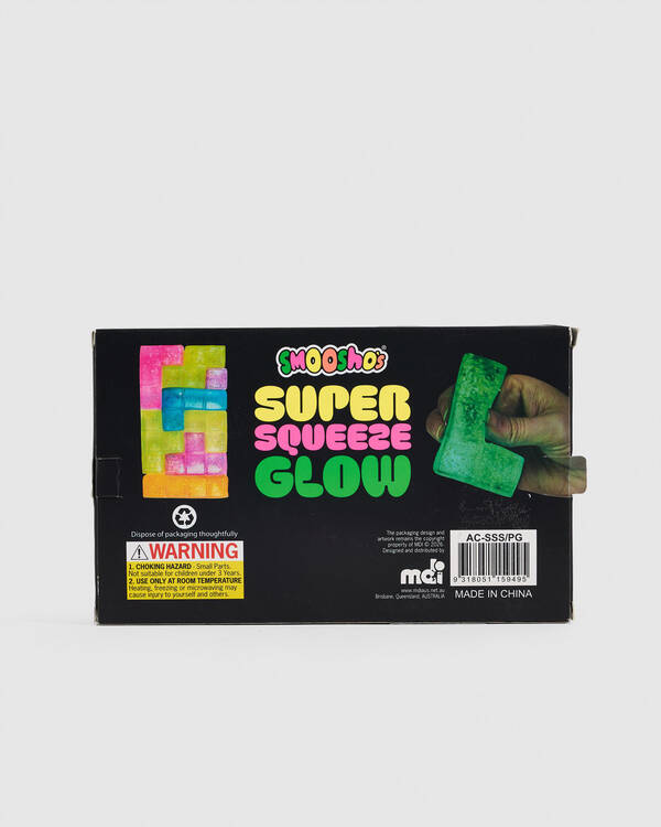 Smooshos Super Squeeze Glow-In-The-Dark Puzzle Squishy Fidget Toy for Unisex