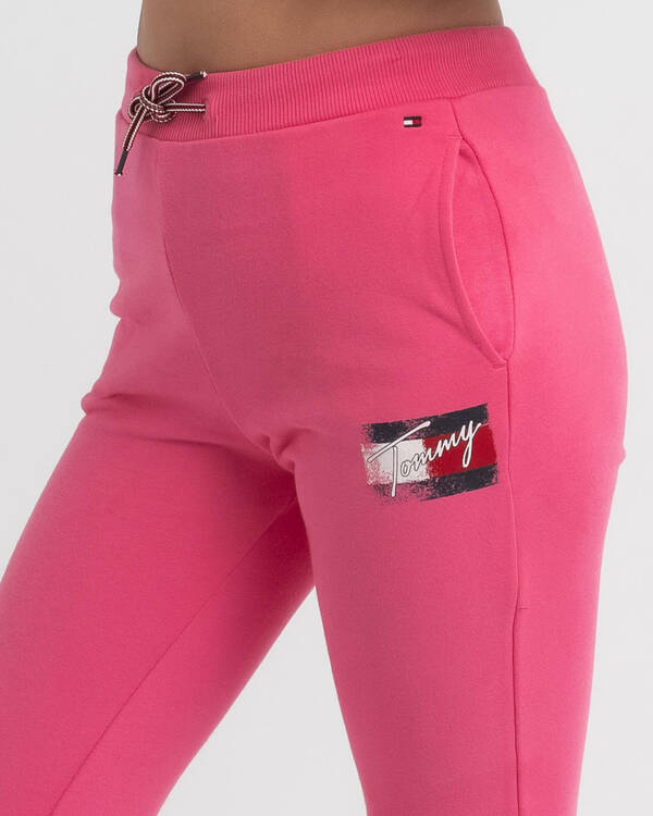 Tommy Hilfiger Girls' Flag Print Track Pants for Womens