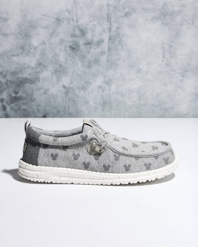 HEYDUDE Wally Mickey Puff Print Shoes for Mens