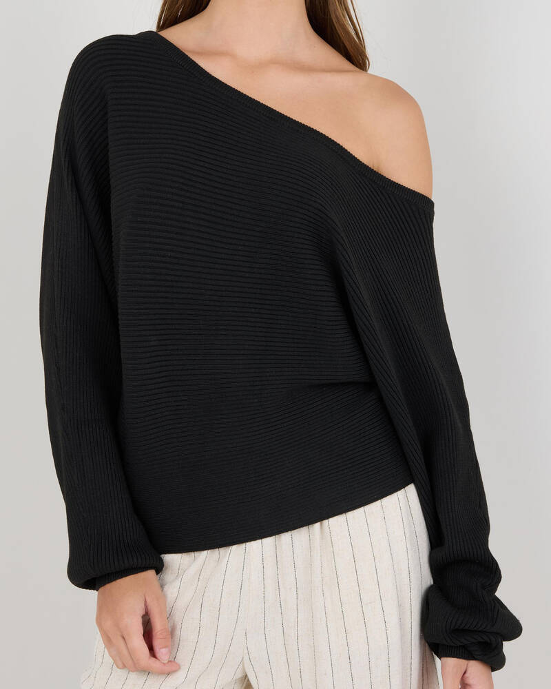 Ava And Ever Ophelia Off Shoulder Knit Jumper for Womens