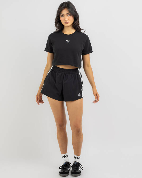 adidas Essentials 3 Stripe Woven Shorts for Womens