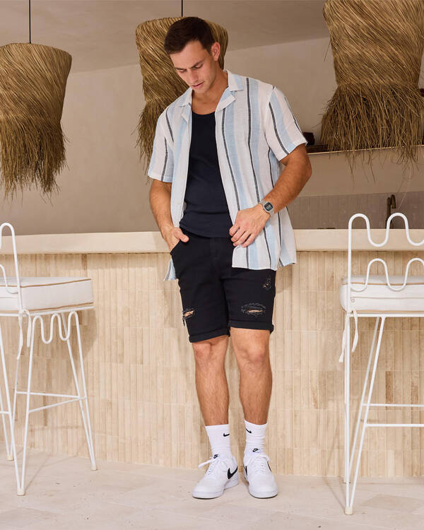 Lucid Trapper Denim Walk Shorts for Mens