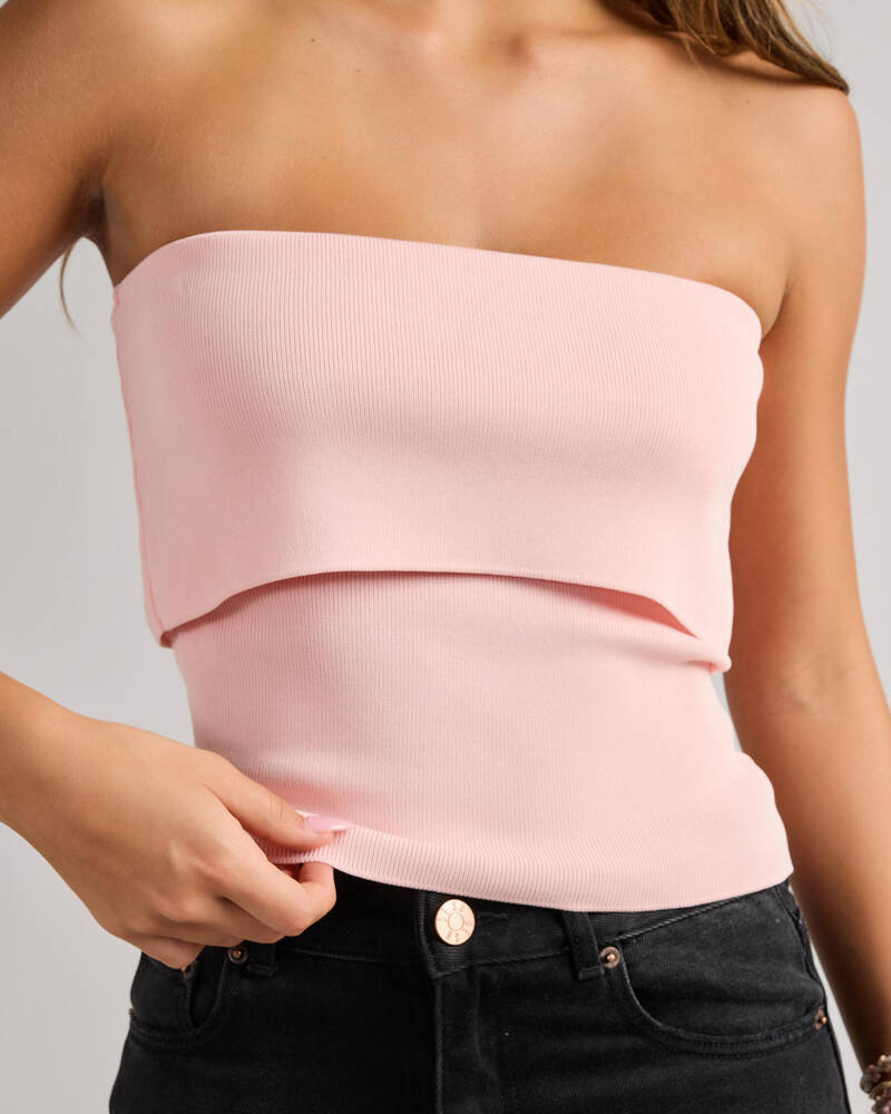 Luvalot Elyse Knit Tube Top for Womens