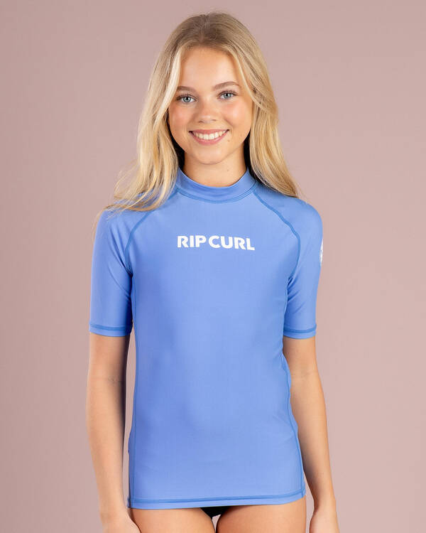 Rip Curl Girls' Classic Surf Short Sleeve Rash Vest for Womens