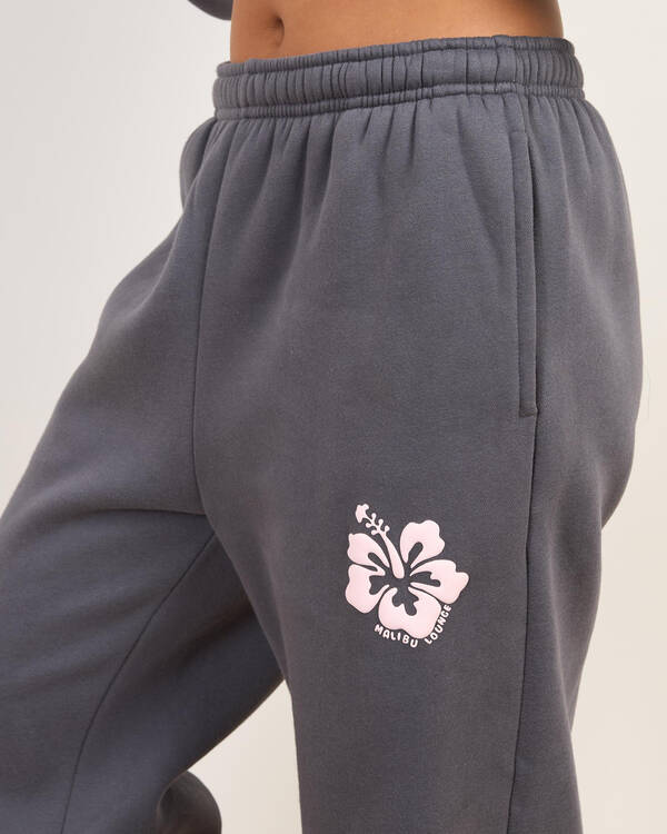 Malibu Lounge Hibiscus Track Pants for Womens